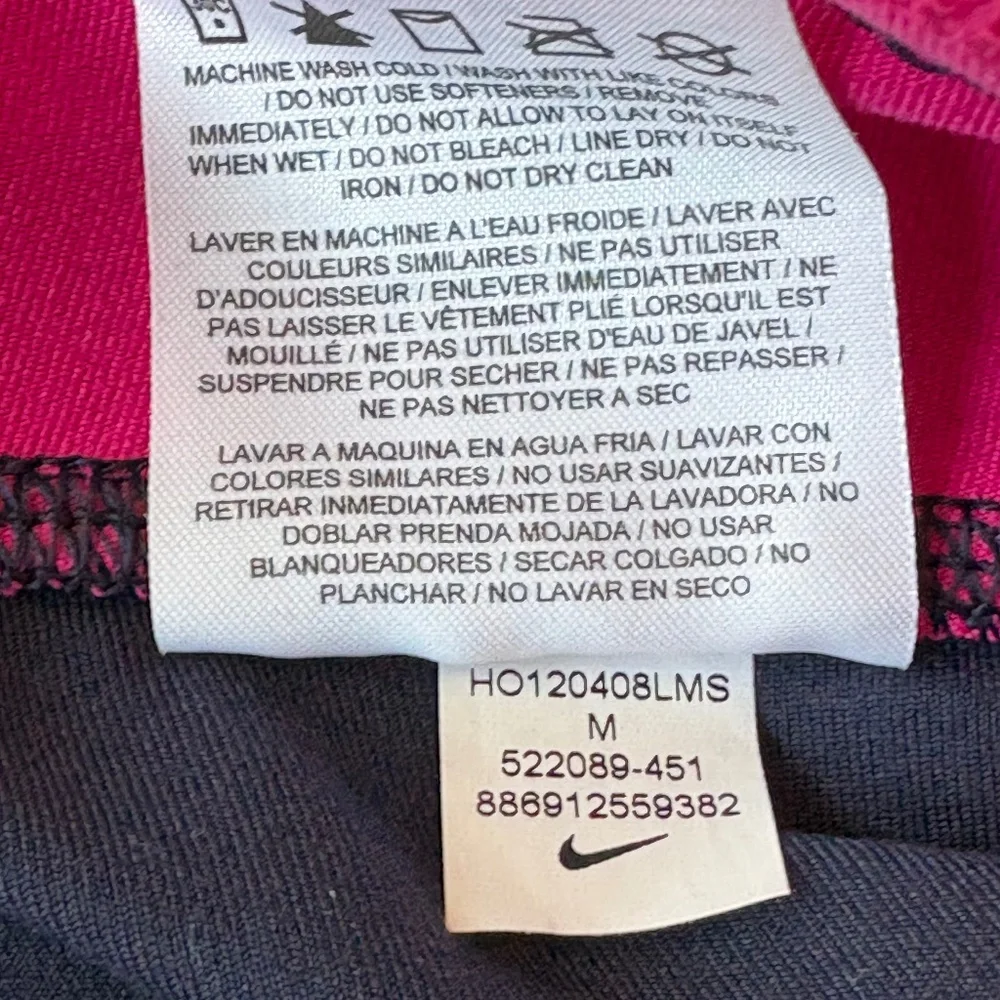 Nike Legend Regular Fit athletic pants navy pink Medium